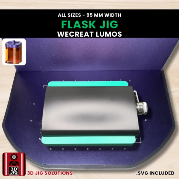 WeCreat Lumos Flask Laser Engraving Jig | 6-12 oz (95mm) | Both Sides - Image 7